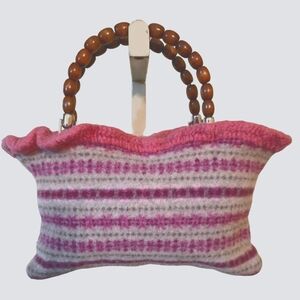 NWOT Handmade Wool Handbag